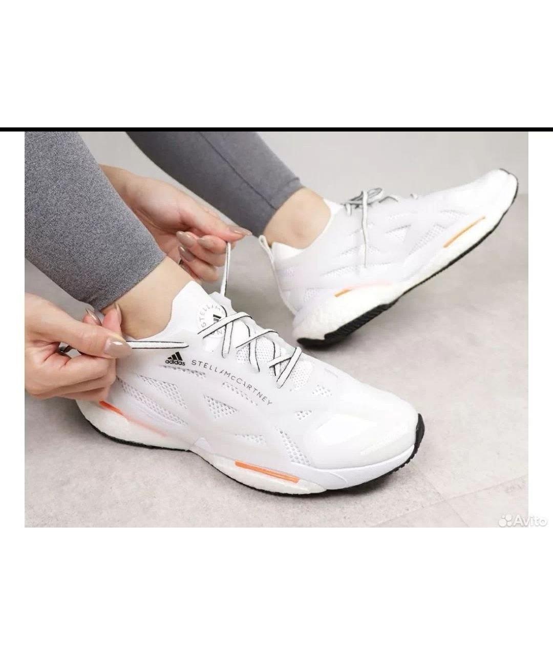 ADIDAS BY STELLA MCCARTNEY Белые текстильные кроссовки, фото 5