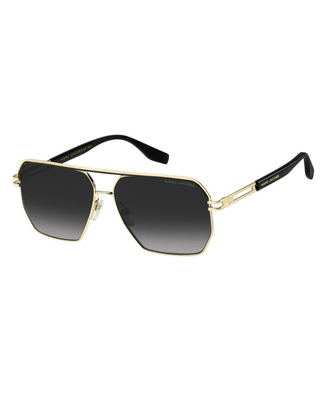 MARC JACOBS Золотые металлические солнцезащитные очки, фото 1