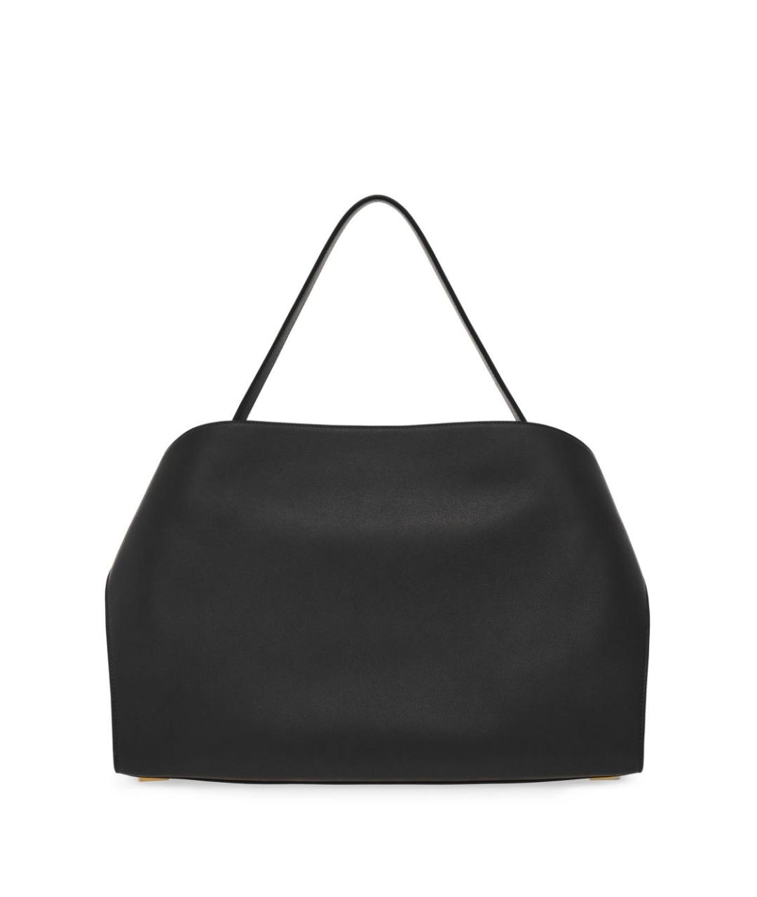 FERRAGAMO Черная кожаная сумка тоут, фото 3