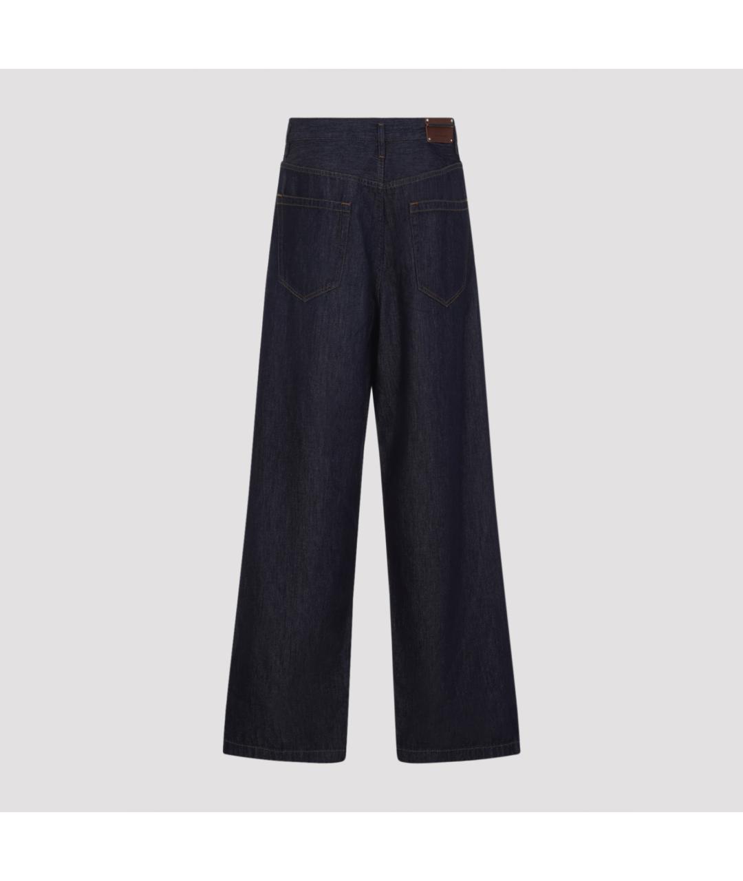 DRIES VAN NOTEN Синие хлопковые повседневные брюки, фото 3