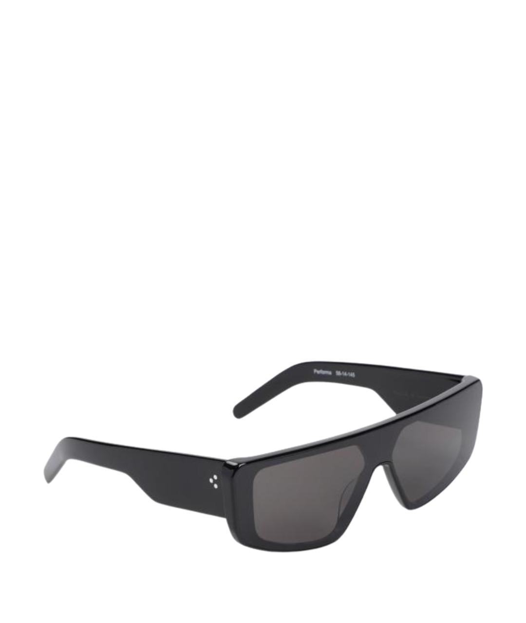 RICK OWENS Черные пластиковые солнцезащитные очки, фото 1