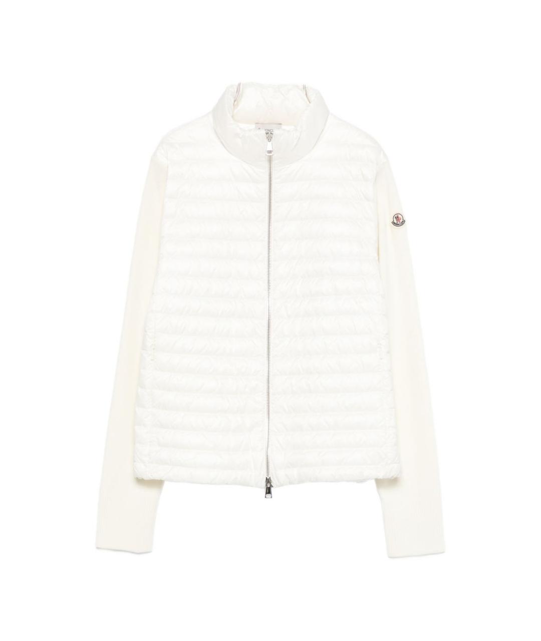 MONCLER Белый шерстяной кардиган, фото 1