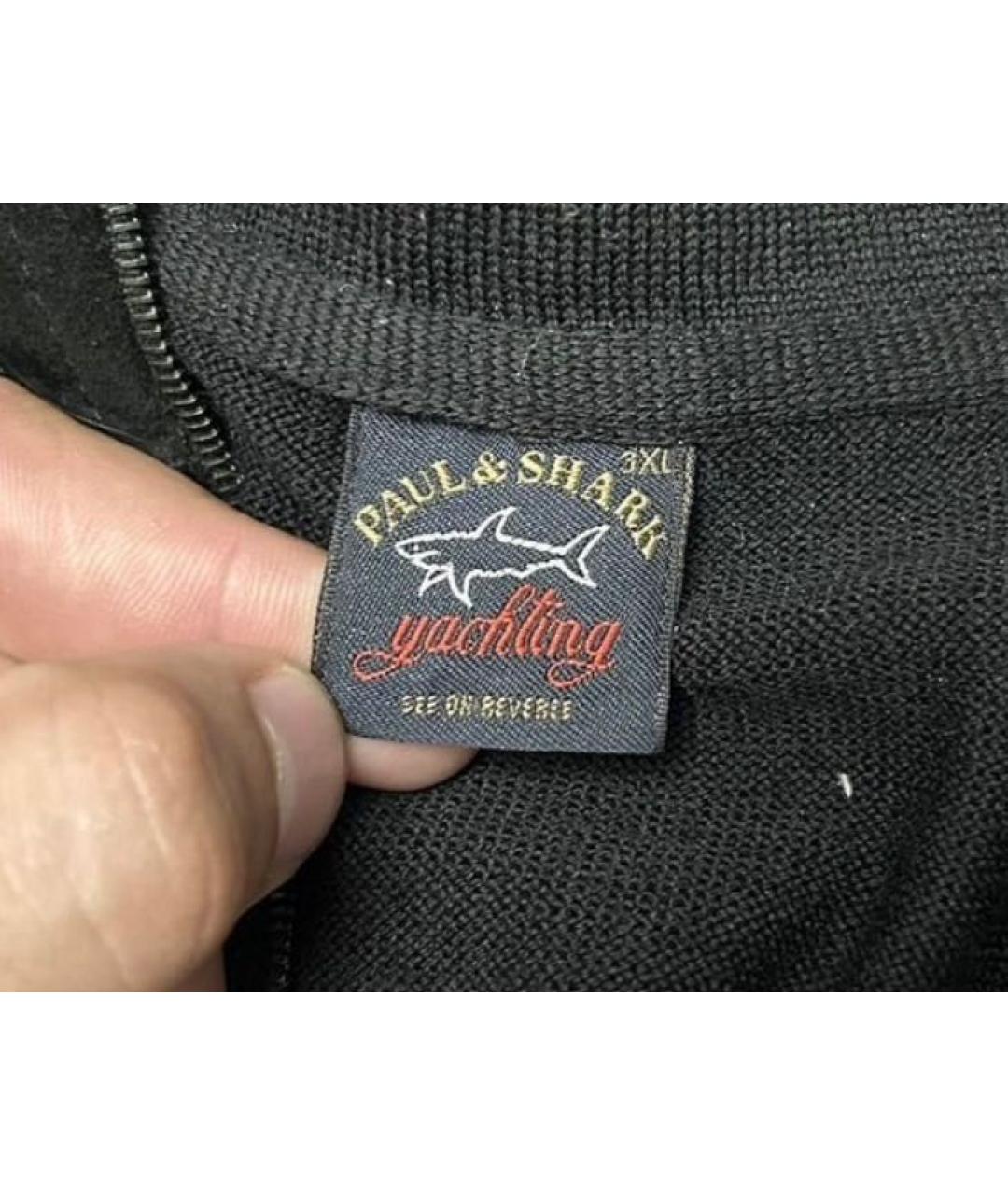 PAUL & SHARK Черный шерстяной джемпер / свитер, фото 3