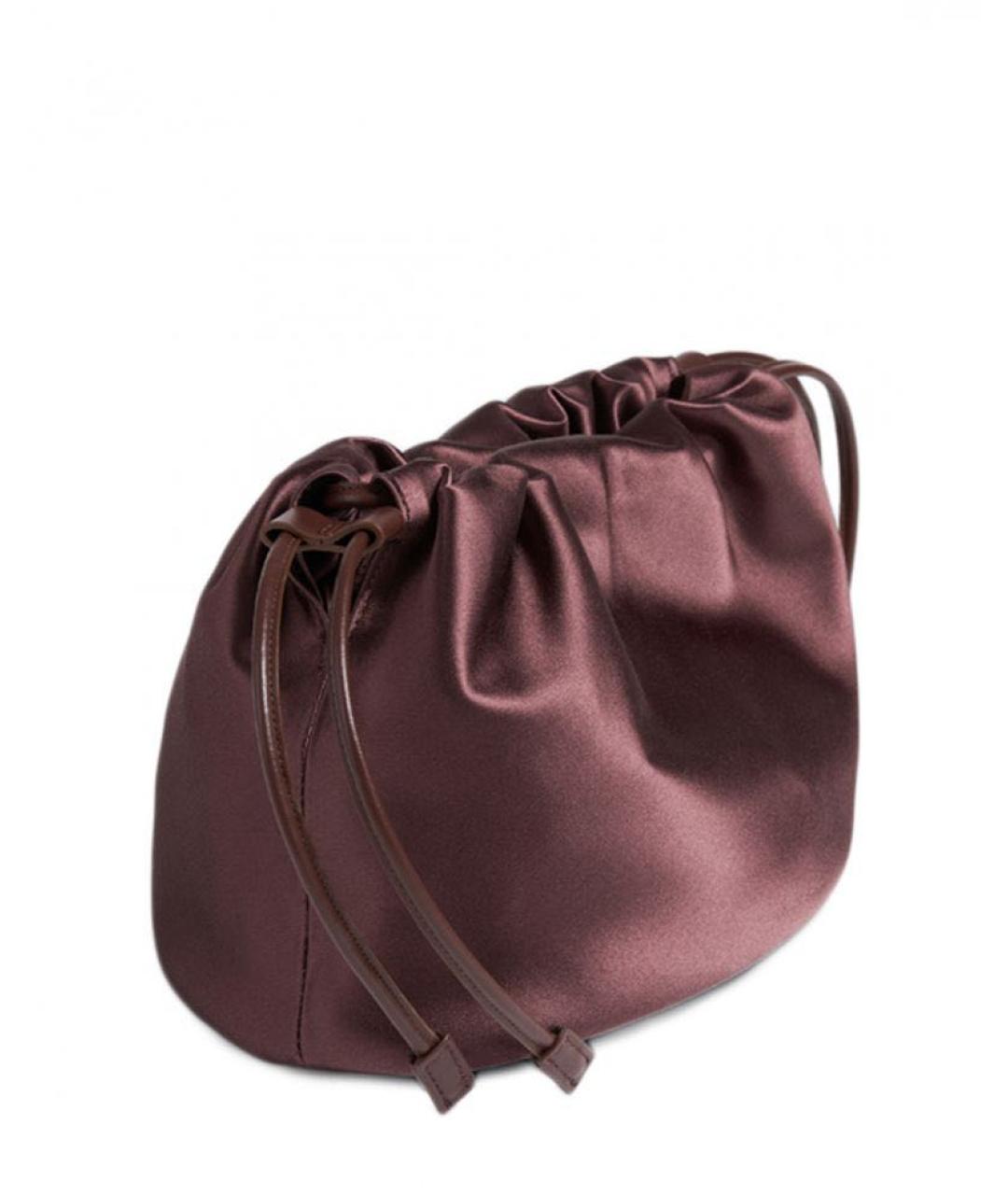 LOULOU STUDIO Бордовая тканевая сумка через плечо, фото 2