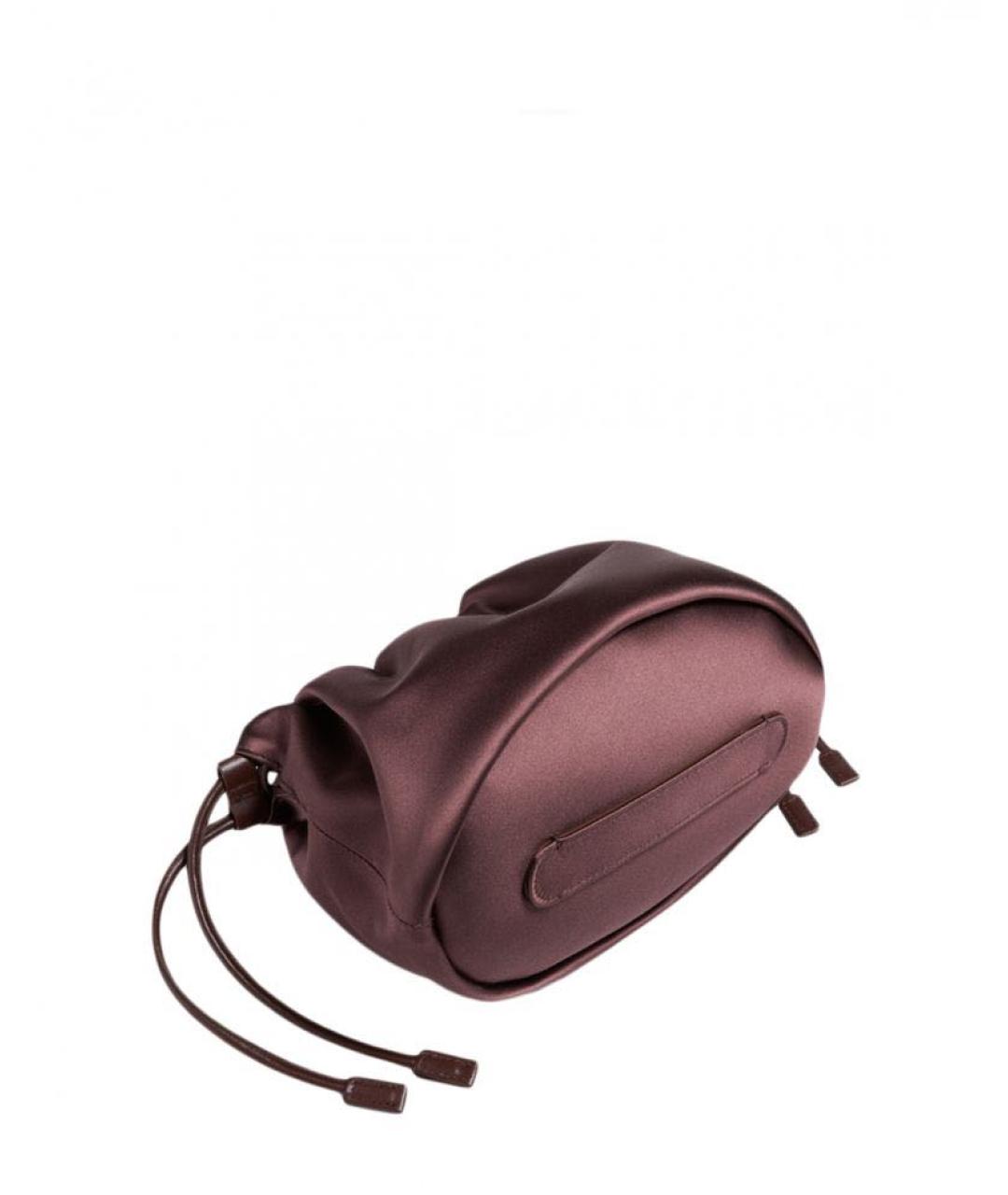 LOULOU STUDIO Бордовая тканевая сумка через плечо, фото 3