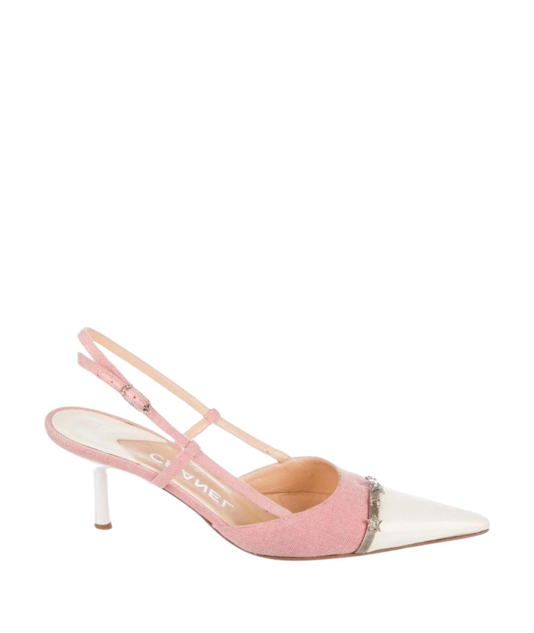 CHANEL Розовые кожаные туфли, фото 1