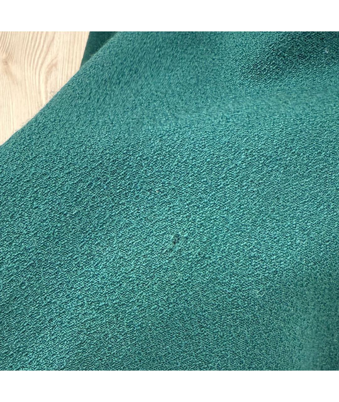 RALPH LAUREN PURPLE LABEL Зеленые шерстяное повседневное платье, фото 4