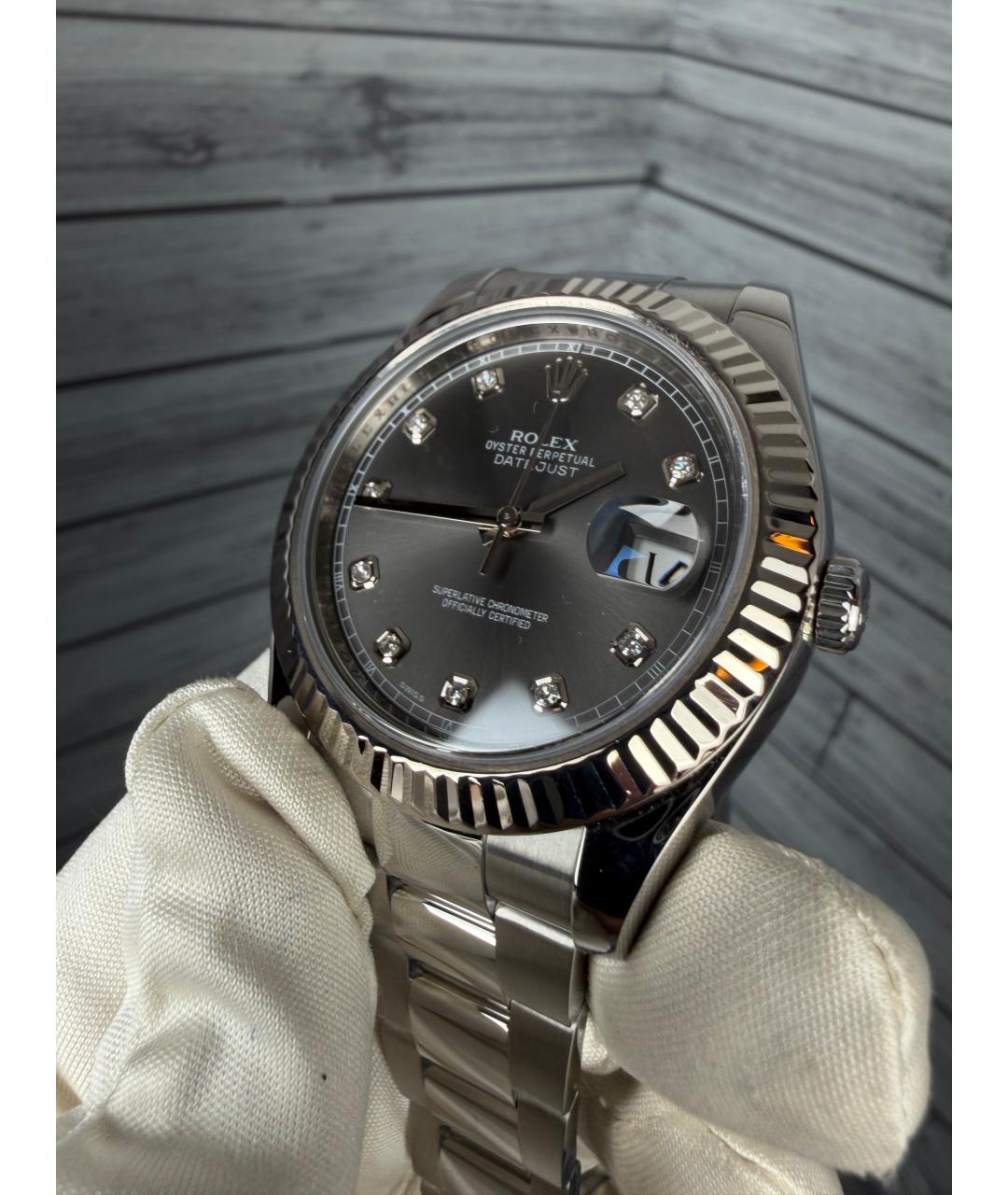 ROLEX Серые часы, фото 4