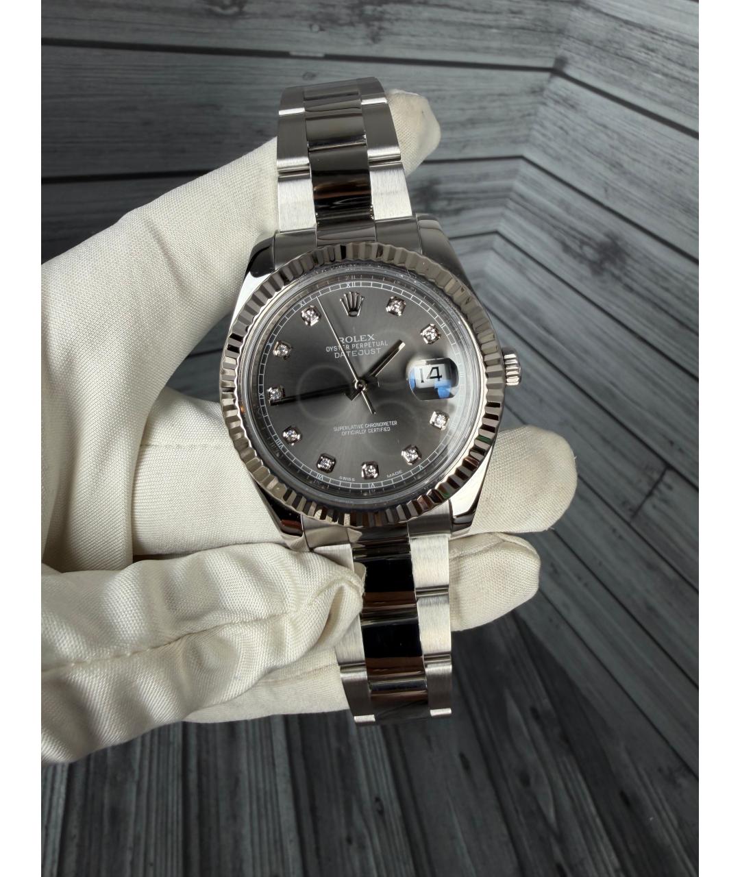 ROLEX Серые часы, фото 3