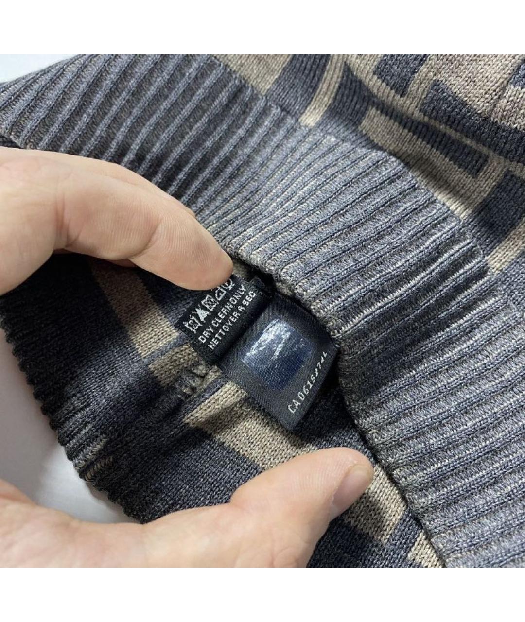 FENDI Коричневая шерстяная шапка, фото 5