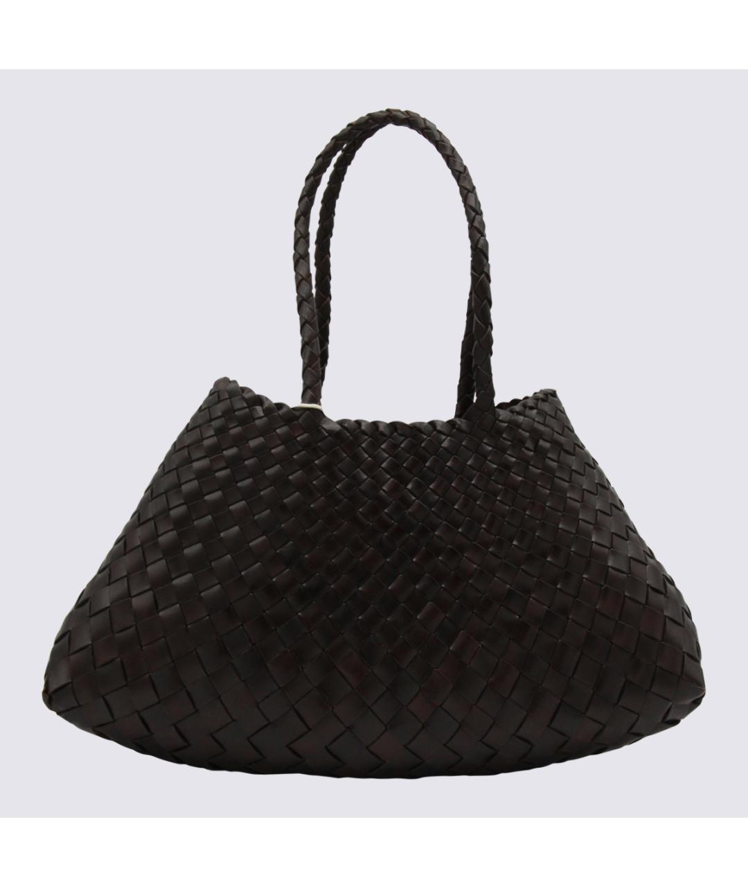 Dragon Diffusion Коричневая кожаная сумка тоут, фото 3