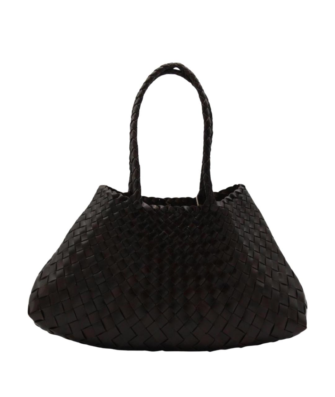 Dragon Diffusion Коричневая кожаная сумка тоут, фото 1