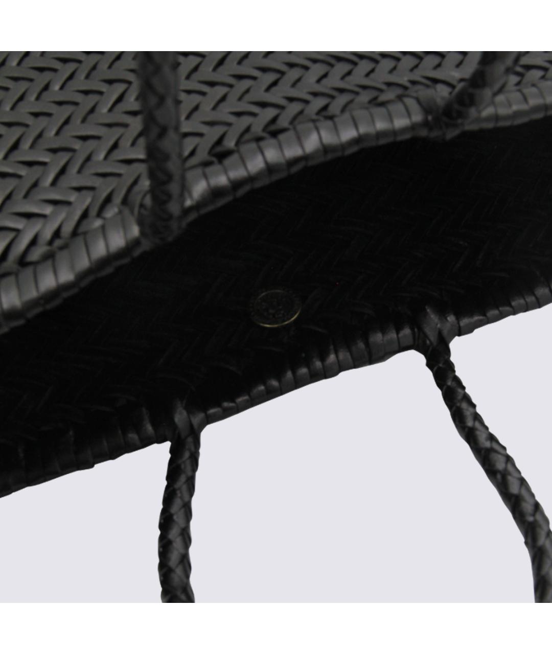 Dragon Diffusion Черная кожаная сумка тоут, фото 4