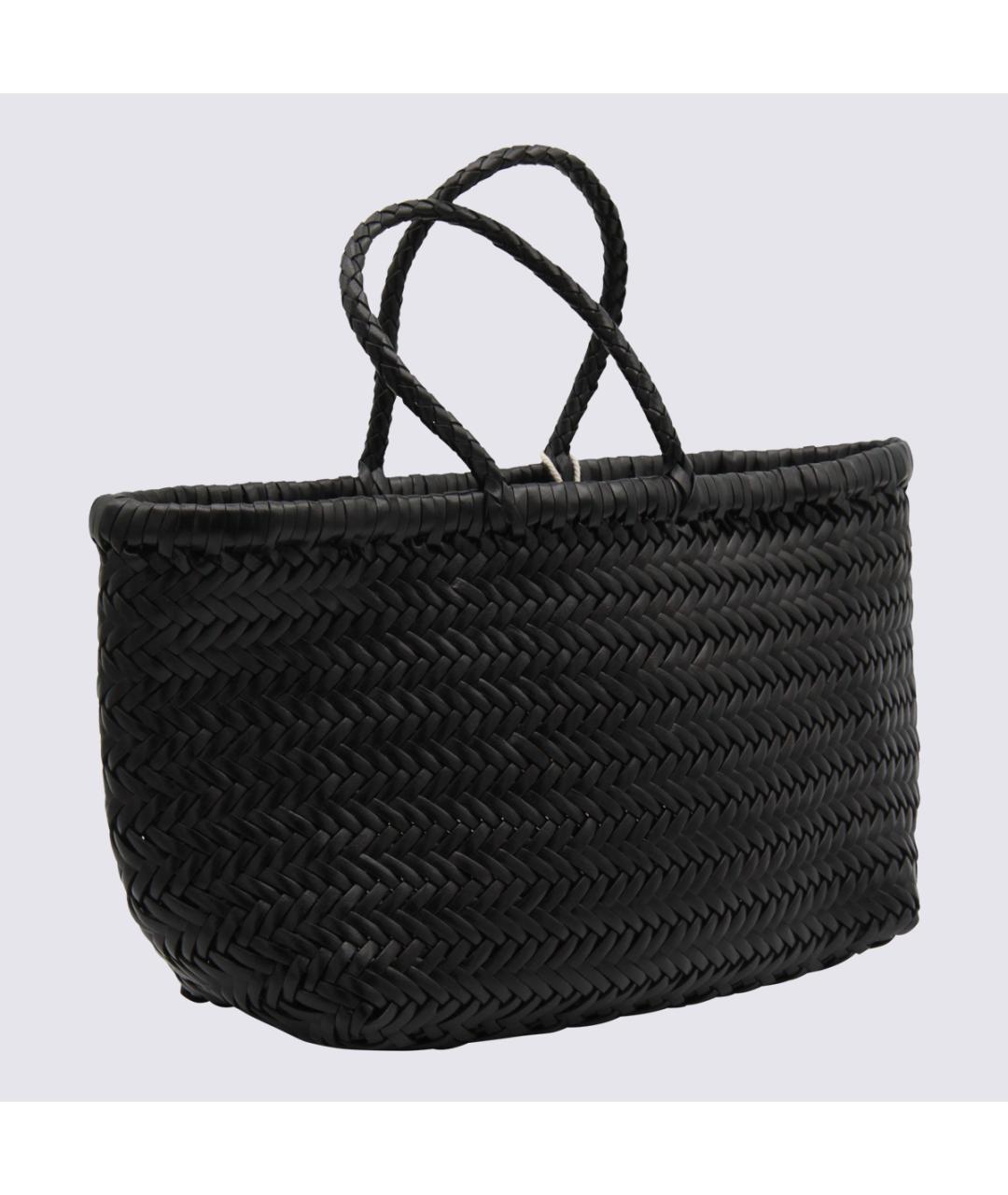 Dragon Diffusion Черная кожаная сумка тоут, фото 2