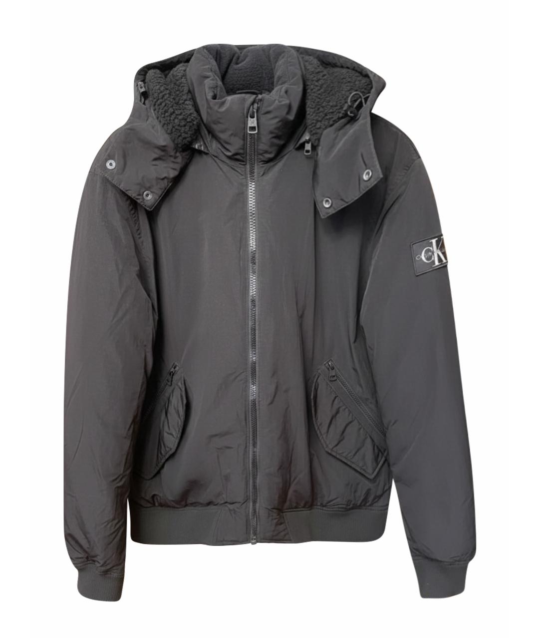 CALVIN KLEIN Черная полиэстеровая куртка, фото 1