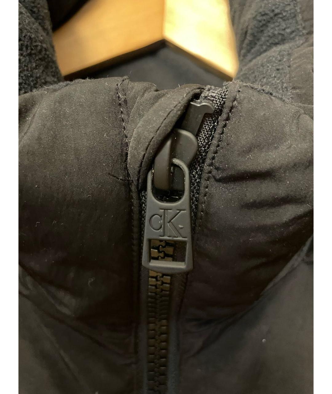 CALVIN KLEIN Черная полиэстеровая куртка, фото 4