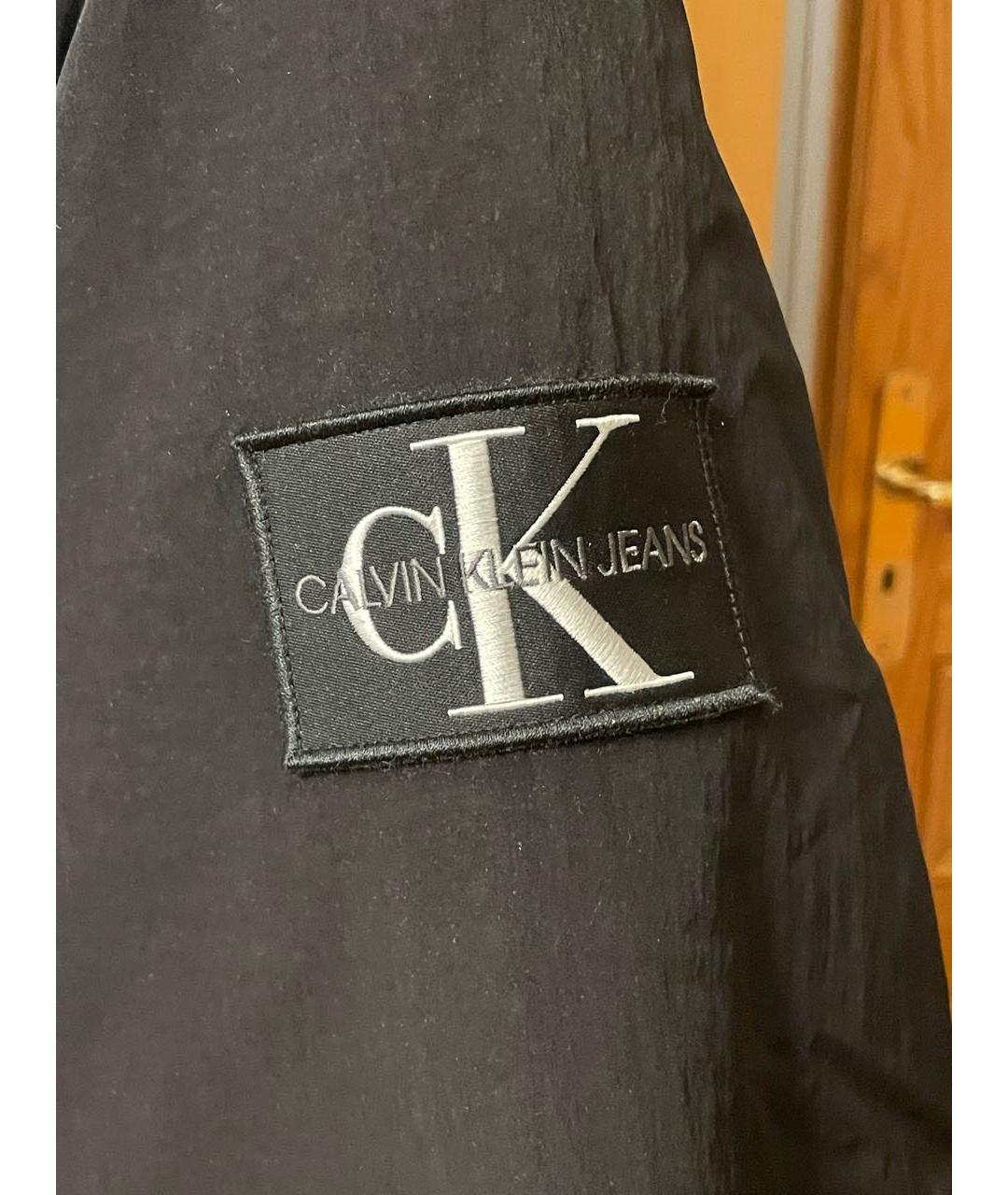 CALVIN KLEIN Черная полиэстеровая куртка, фото 7