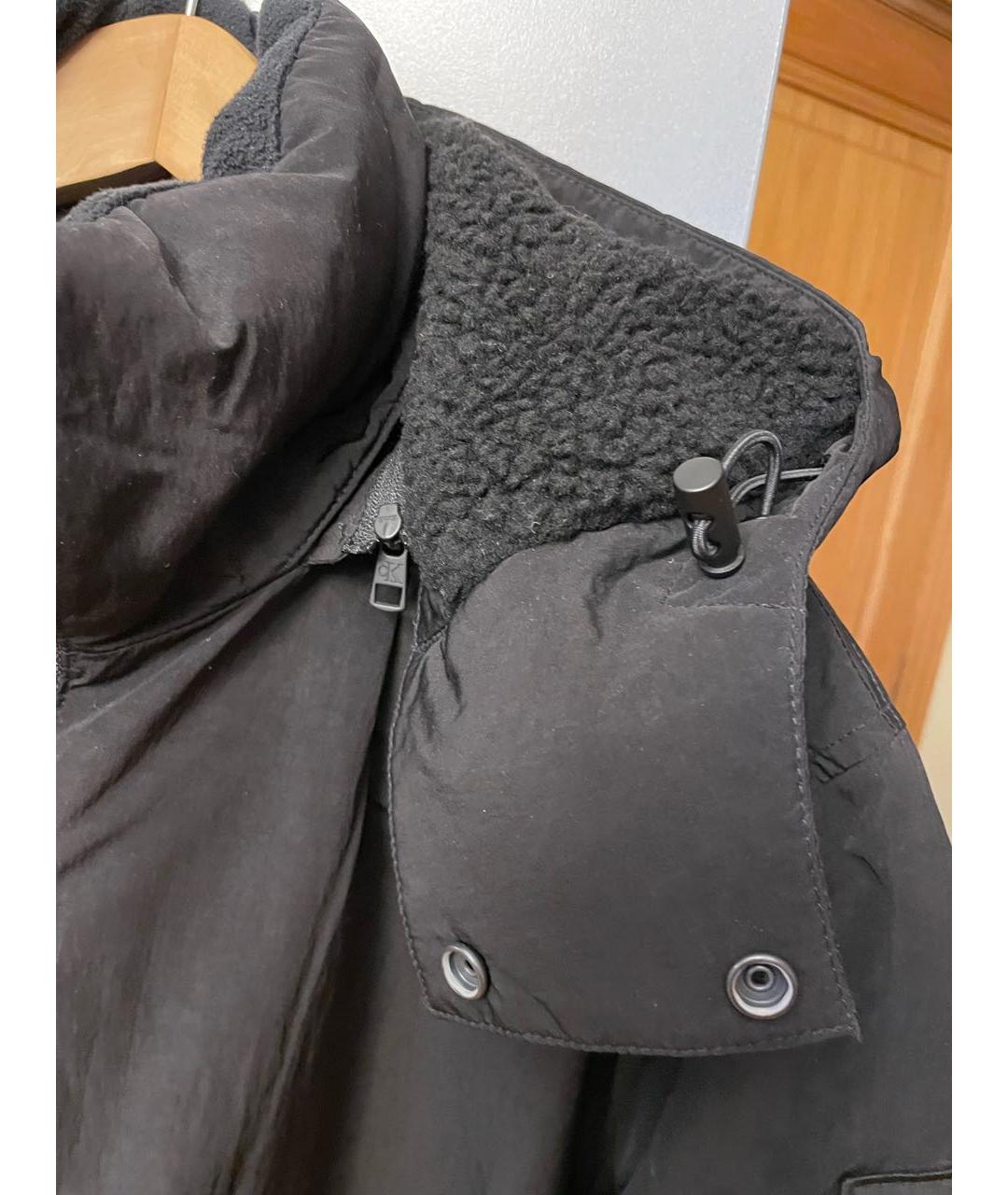 CALVIN KLEIN Черная полиэстеровая куртка, фото 8