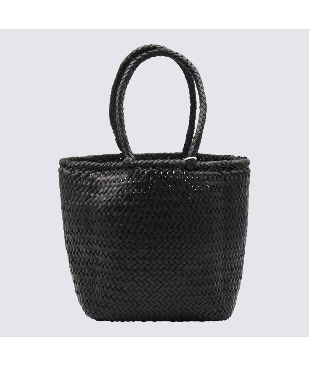 Dragon Diffusion Черная кожаная сумка тоут, фото 3