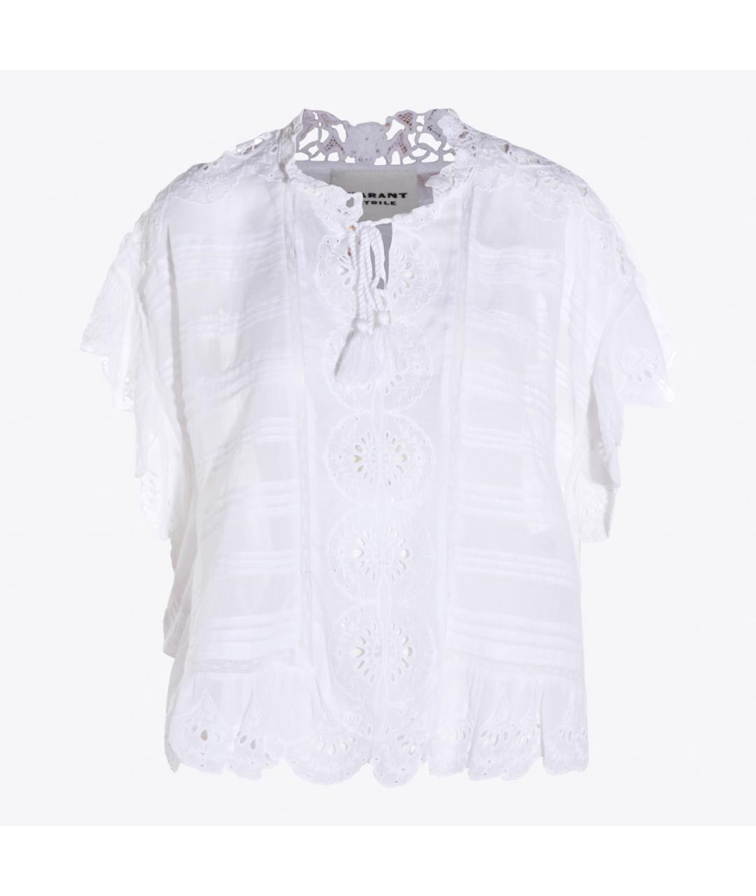 ISABEL MARANT ETOILE Белая хлопковая блузы, фото 5