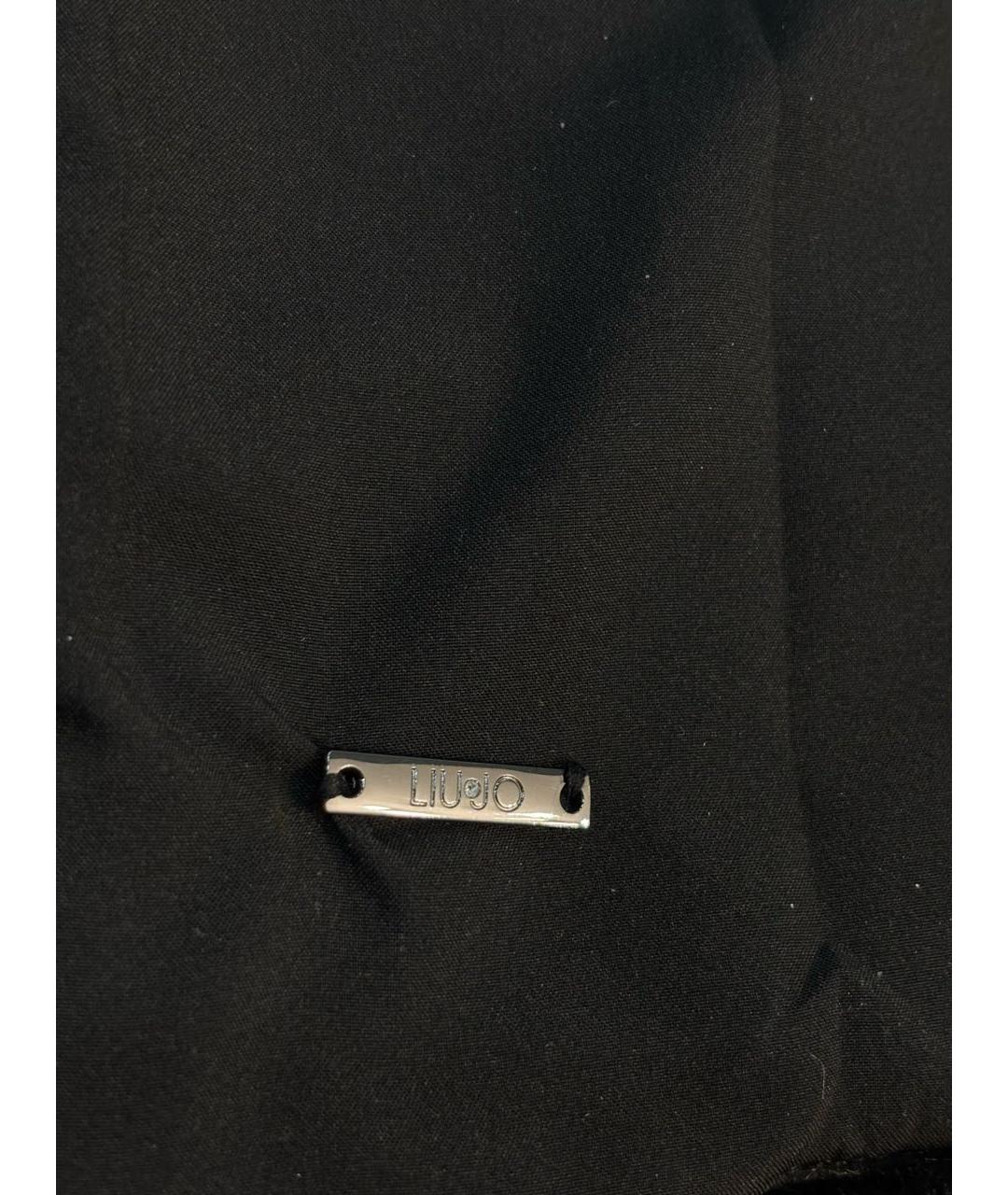 LIU JO Черный шарф, фото 4