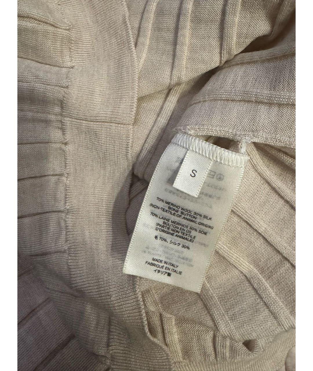 THE ROW Бежевый шелковый кардиган, фото 4