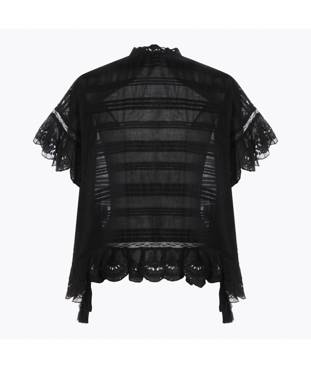 ISABEL MARANT ETOILE Черная хлопковая рубашка, фото 2