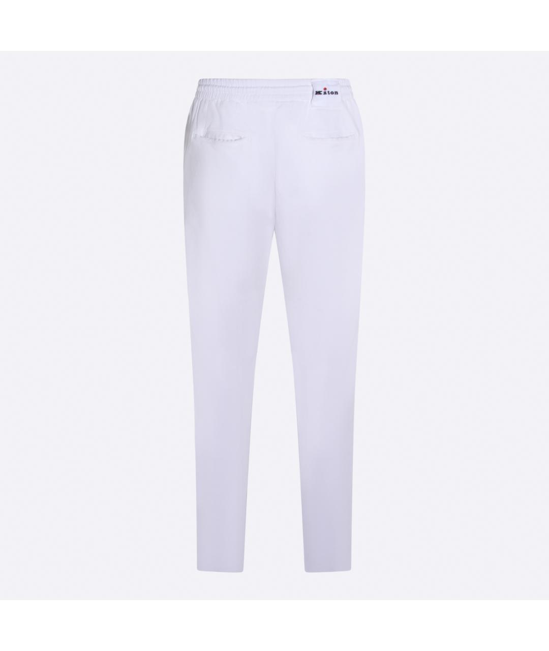 KITON Белые повседневные брюки, фото 2