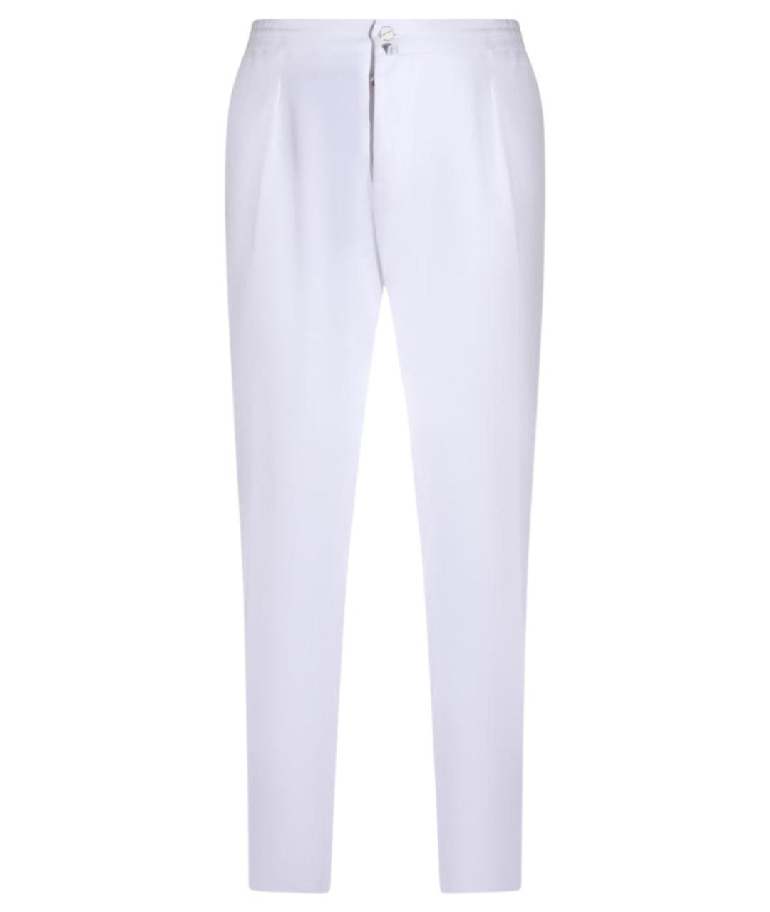 KITON Белые повседневные брюки, фото 1
