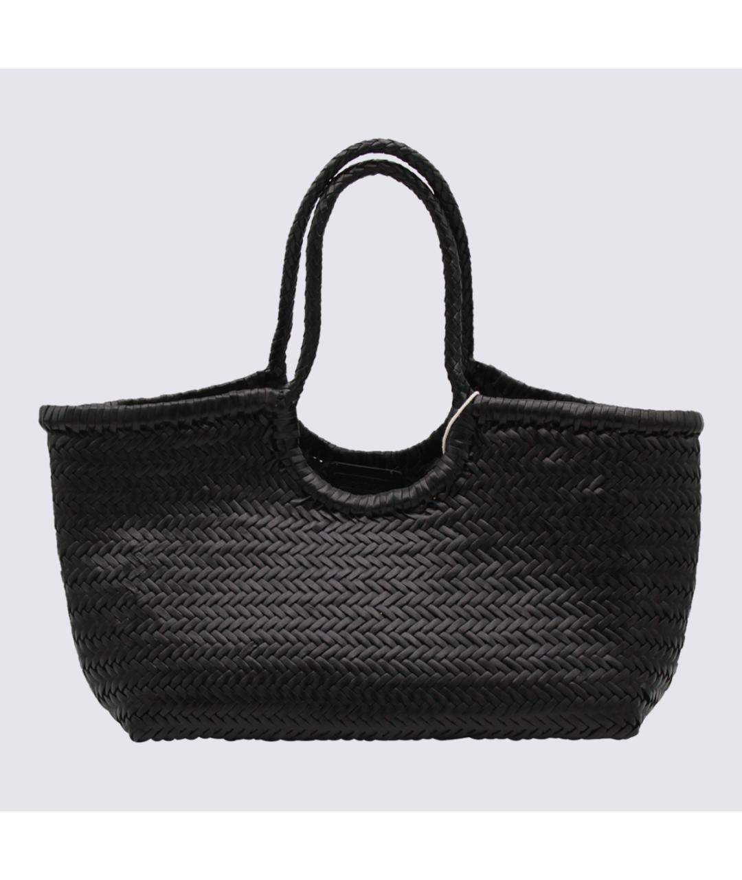 Dragon Diffusion Черная кожаная сумка тоут, фото 3