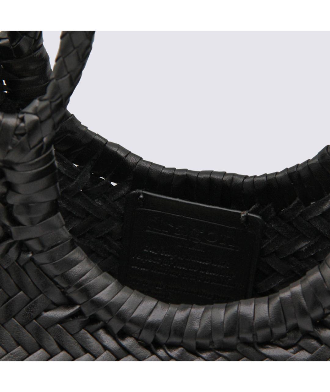 Dragon Diffusion Черная кожаная сумка тоут, фото 4