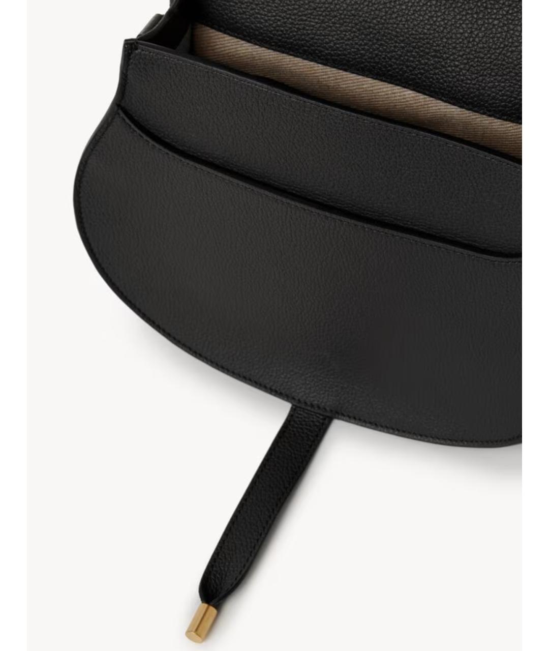 CHLOE Черная кожаная сумка через плечо, фото 3