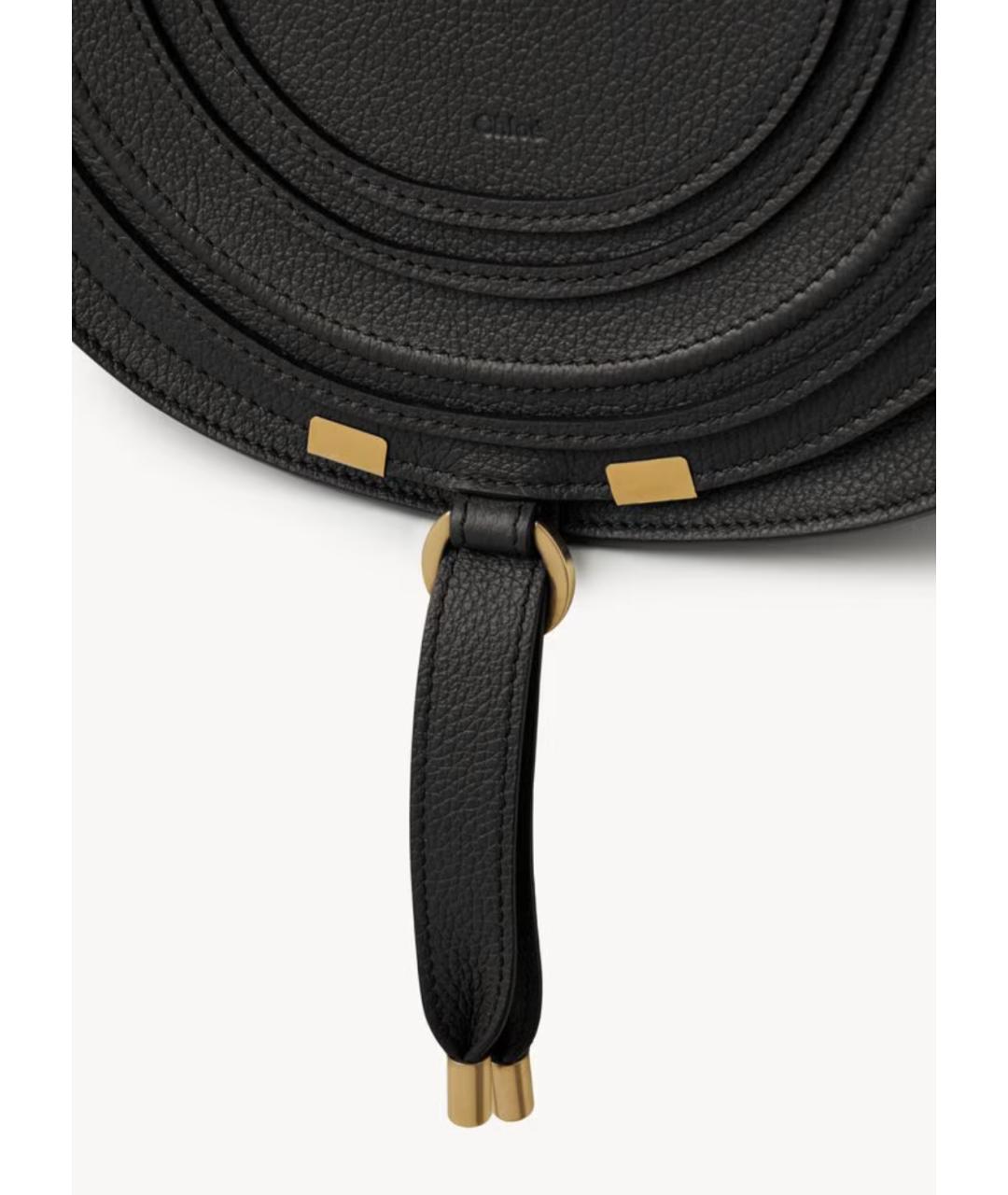 CHLOE Черная кожаная сумка через плечо, фото 4