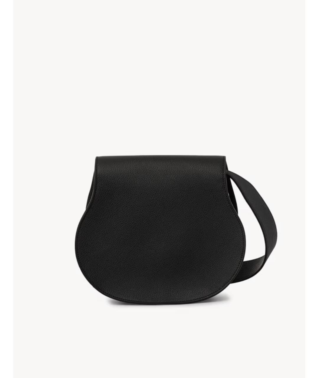CHLOE Черная кожаная сумка через плечо, фото 2
