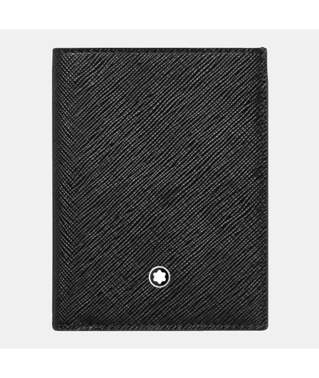 MONTBLANC Черный кожаный кардхолдер, фото 3