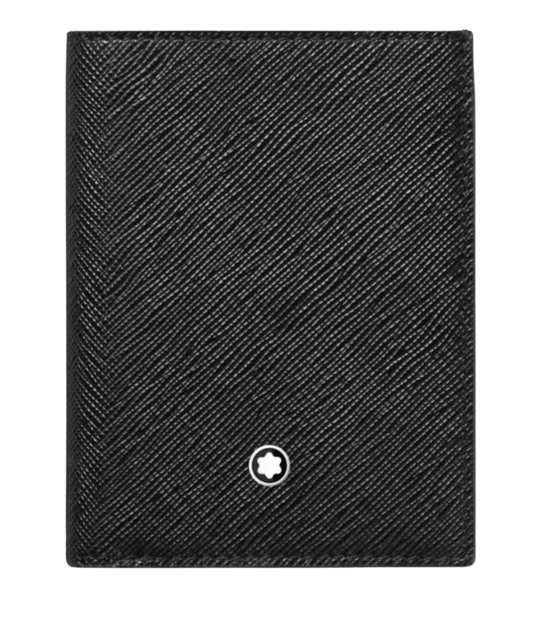 MONTBLANC Черный кожаный кардхолдер, фото 1