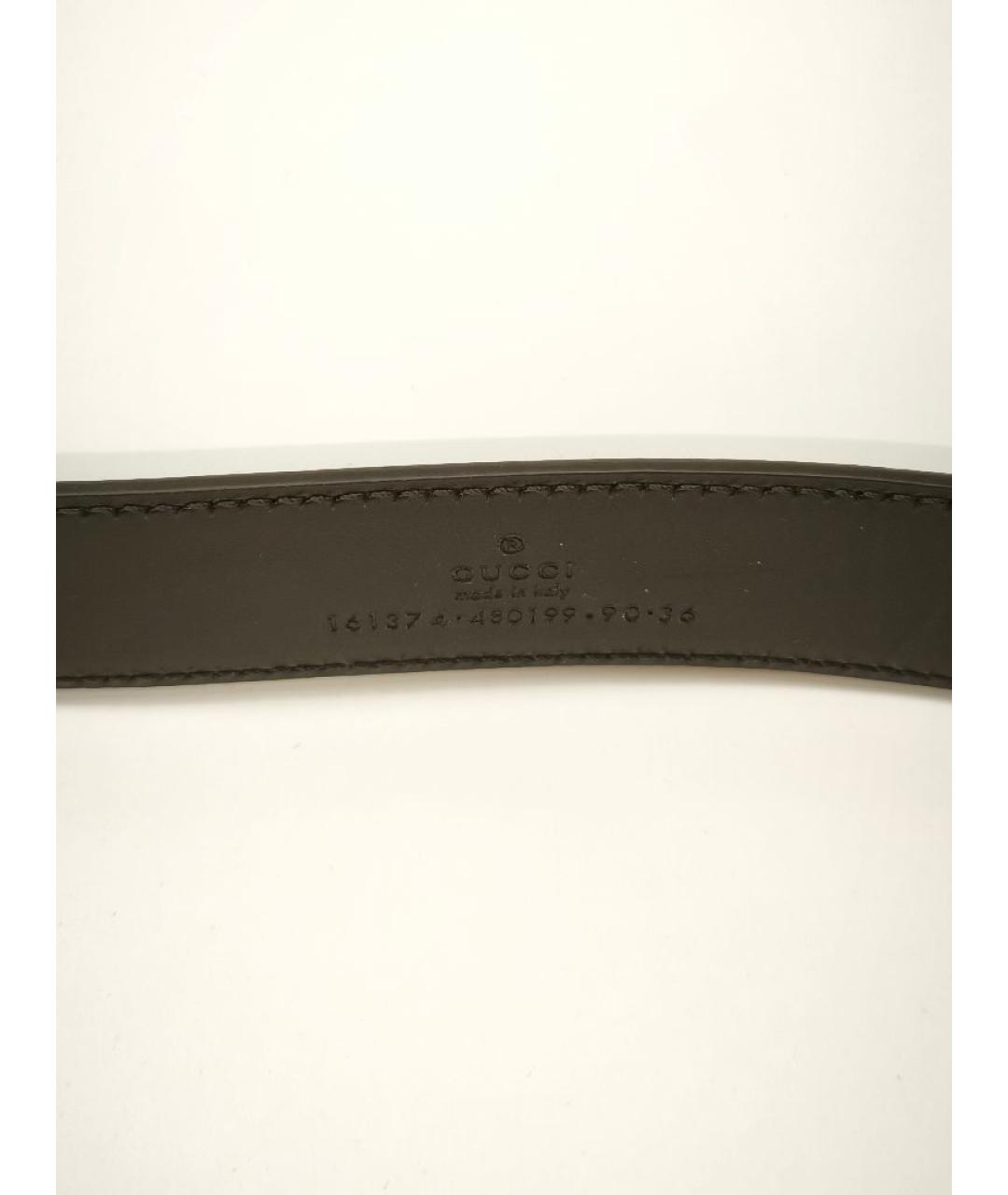 GUCCI Коричневый кожаный ремень, фото 3