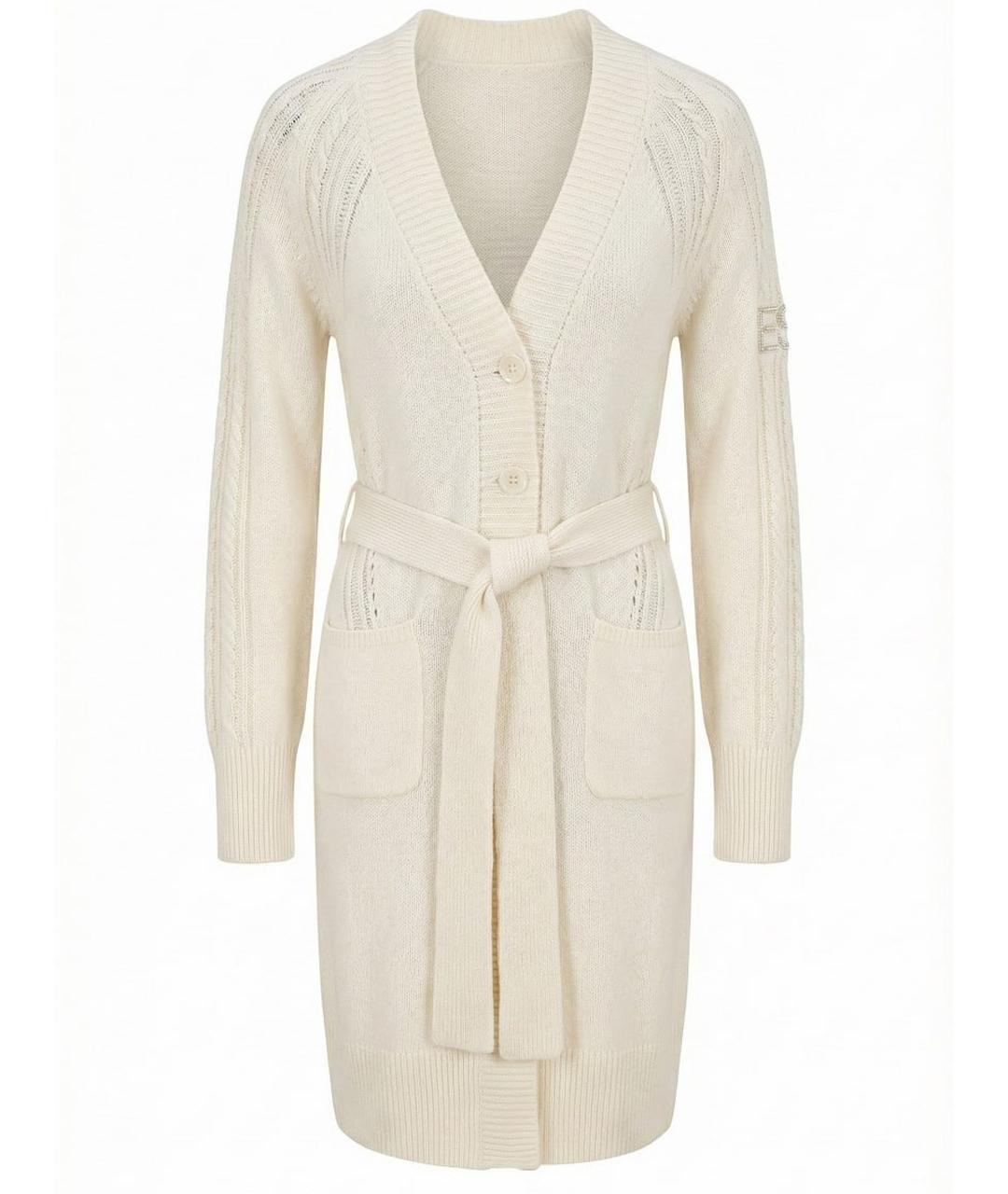 ERMANNO SCERVINO Белый шерстяной кардиган, фото 1