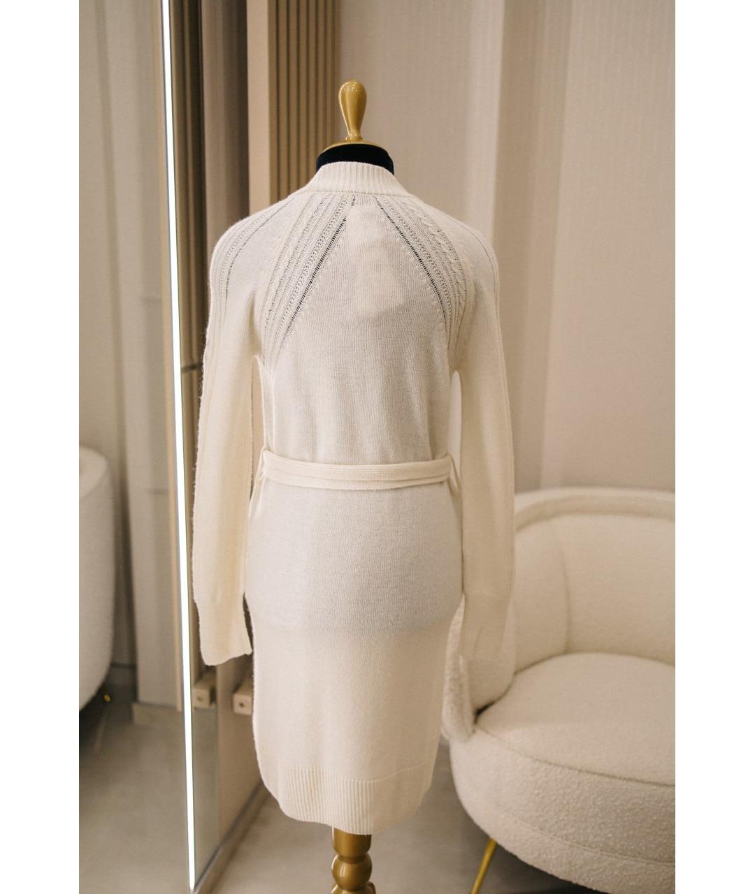 ERMANNO SCERVINO Белый шерстяной кардиган, фото 2