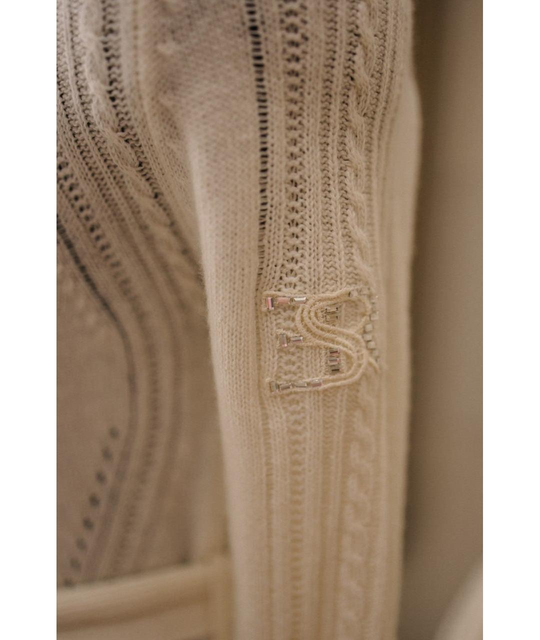 ERMANNO SCERVINO Белый шерстяной кардиган, фото 5