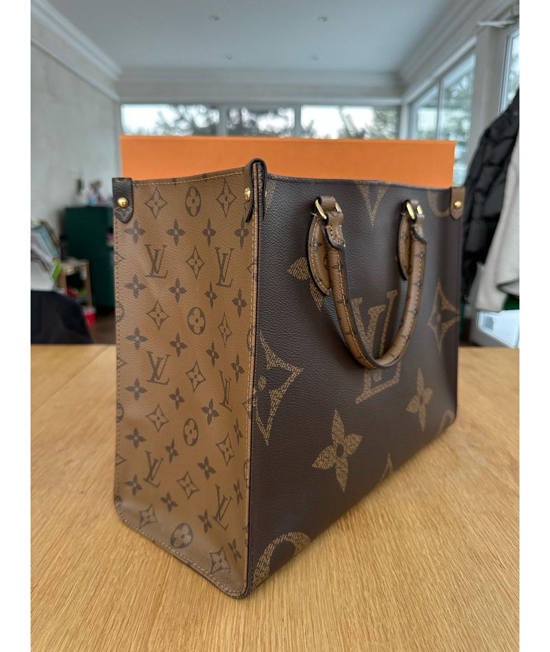LOUIS VUITTON Коричневая сумка тоут, фото 2