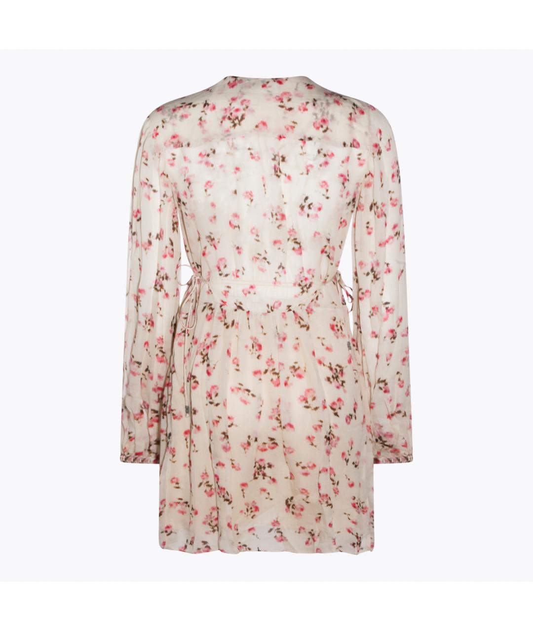 ISABEL MARANT ETOILE Бежевое вискозное коктейльное платье, фото 2