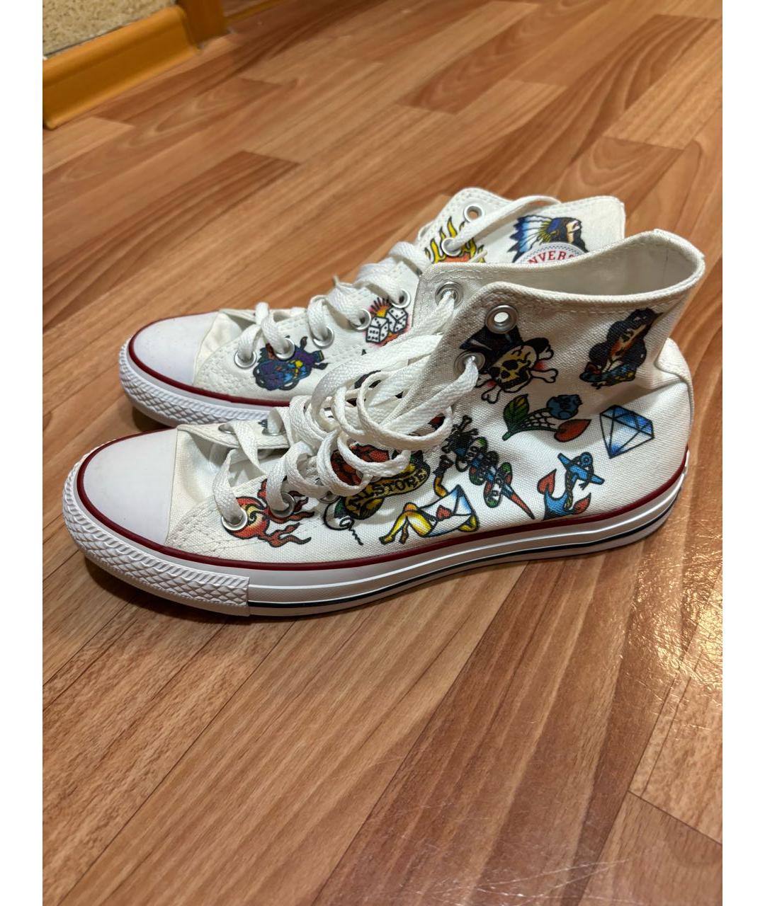 CONVERSE Белые текстильные кеды, фото 4