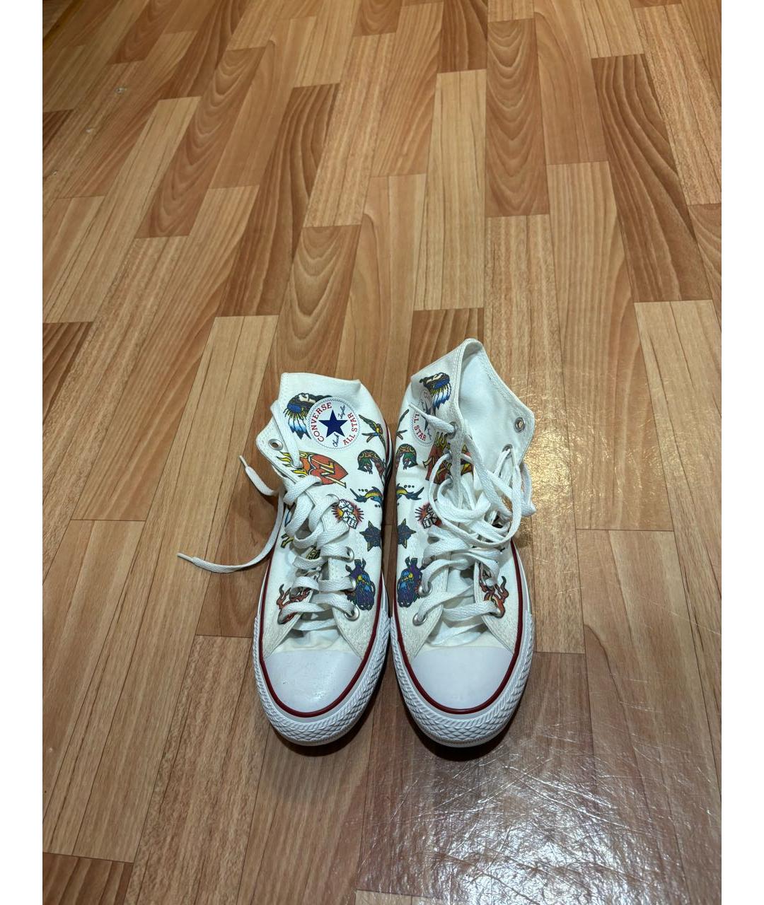 CONVERSE Белые текстильные кеды, фото 3