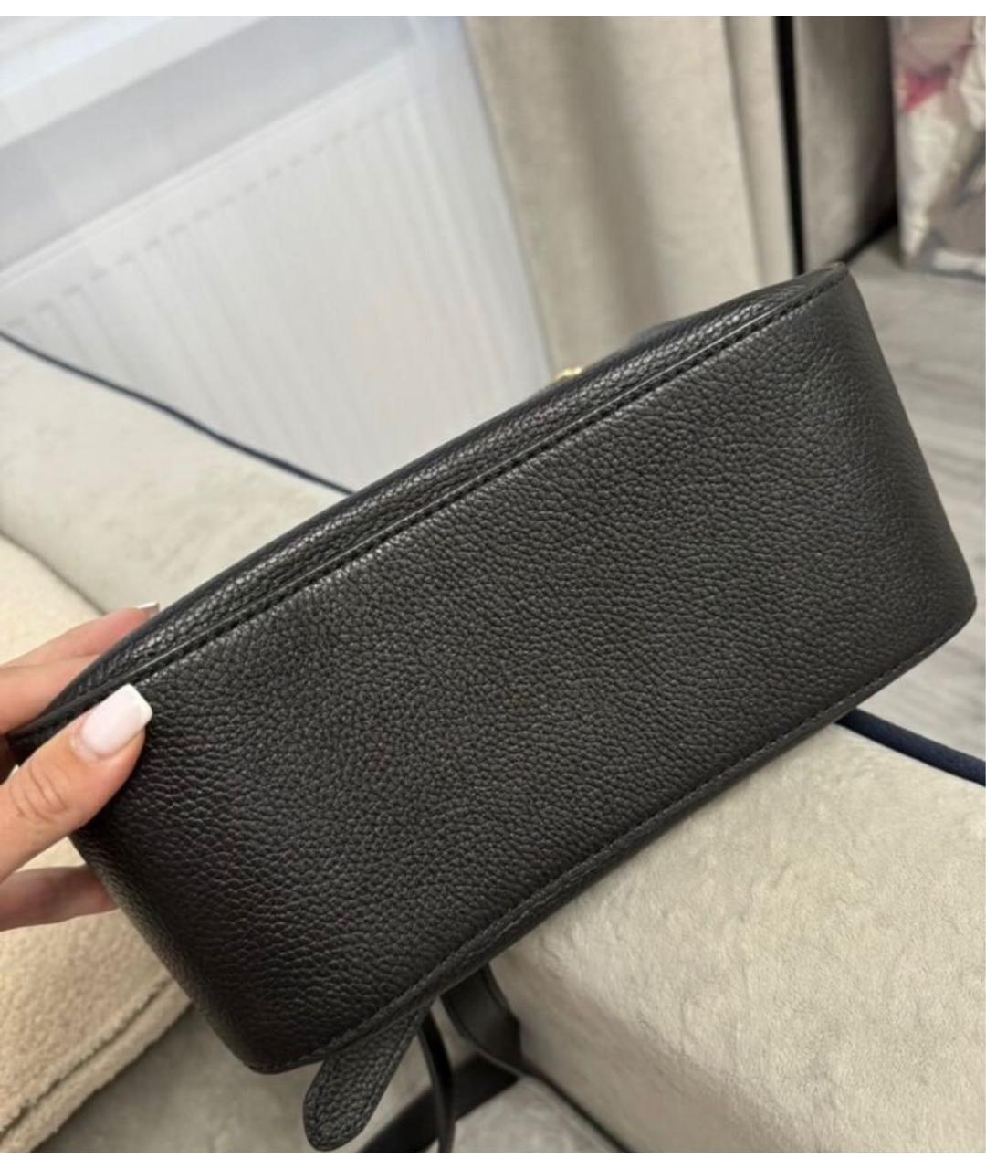 MARC JACOBS Черная кожаная сумка через плечо, фото 4