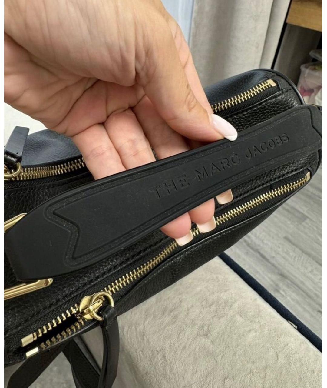MARC JACOBS Черная кожаная сумка через плечо, фото 3