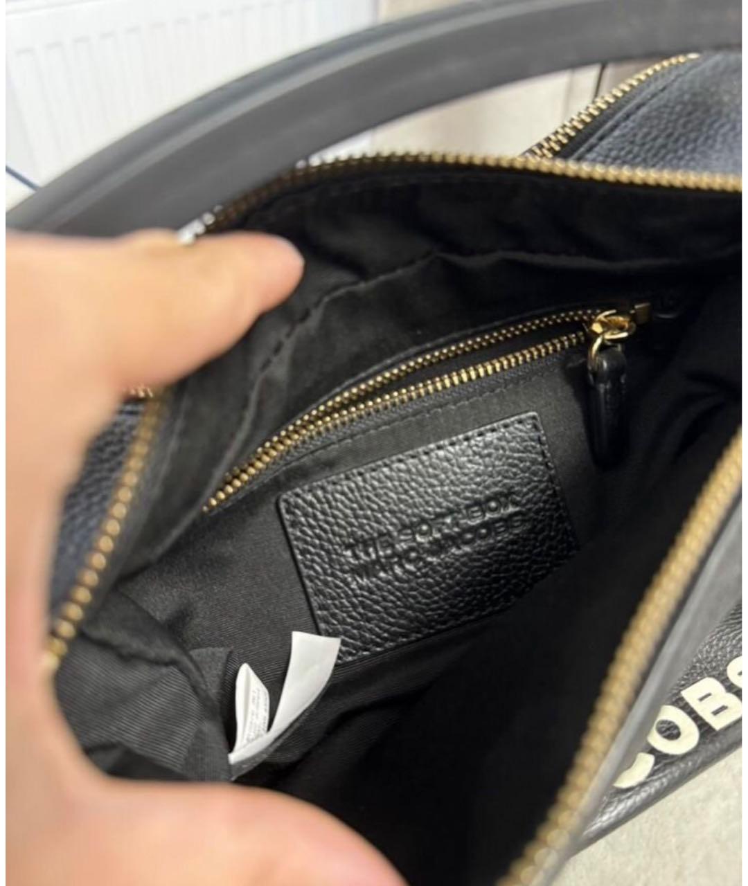 MARC JACOBS Черная кожаная сумка через плечо, фото 5