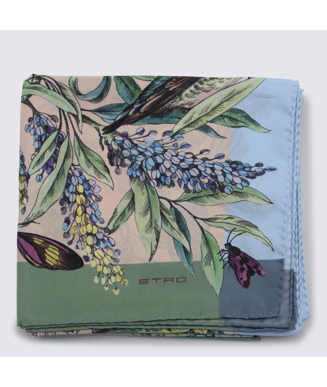 ETRO Мульти шелковый шарф, фото 4