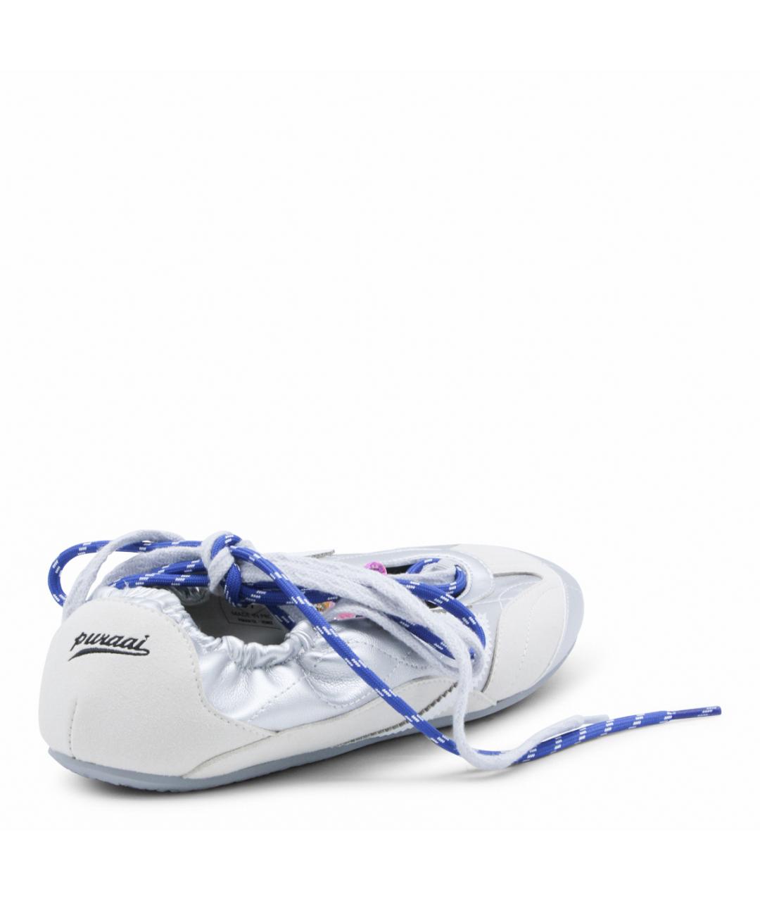 PURAAI Голубые текстильные кроссовки, фото 3