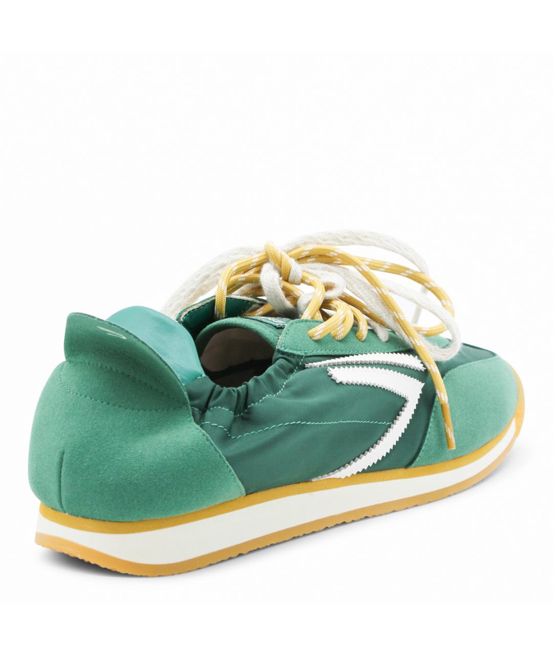 PURAAI Зеленые текстильные низкие кроссовки / кеды, фото 3